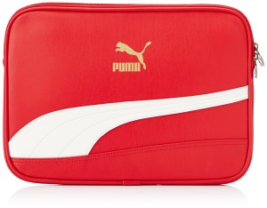 Puma Bytes Fabric Haute Red and Whisper White Laptop Bag (7192603)