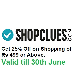 Shopclues 25% off