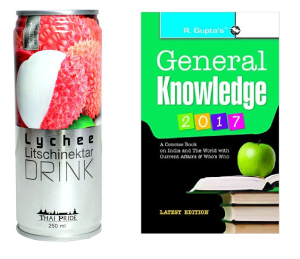 Thai Pride Lychee or gauva Drink, 250ml + General Knowledge 2017 at just Rs 15 only amazon hike