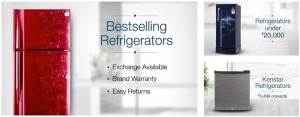 amazon refrigerators sale 16th april 10 cashback HDFC