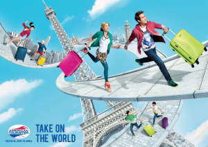 american tourister strolley bags 50 off + 25 off + extra 10 cashback via paytm Jabong