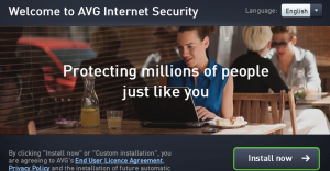 avg internet security install