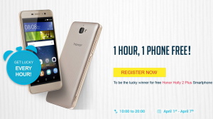 hihonor get honor holly 2 phone for free every hour