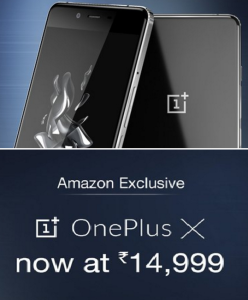 oneplus x at just Rs 14999 amazon