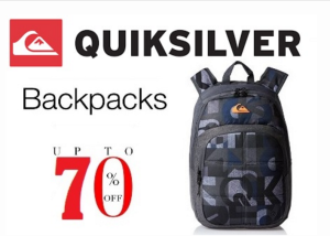 quiksilver bags at minimum 50 off to 70 off amazon