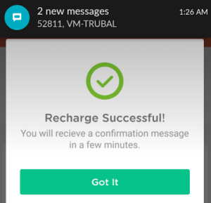 truebalance app Rs 10 recharge successful