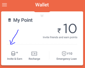 truebalance app refer and earn button