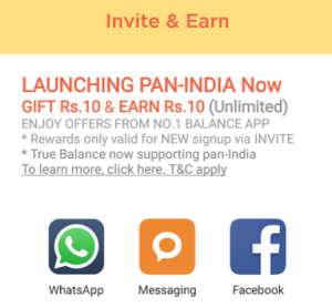truebalance app refer and earn unlimited recharge