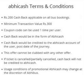 Abhibus- Get Flat Rs 200 Cashback on Minimum Bus Booking of Rs 3001