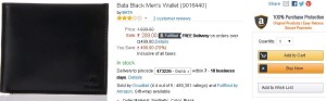 Amazon- Buy Bata Men's Wallet at flat 70% Off1
