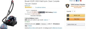 Amazon- Buy Bissell 81N7E 2000-Watt Hydro Clean Complete Vacuum Cleaner1