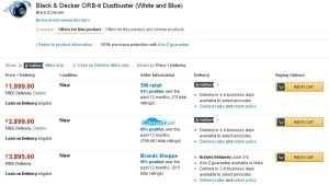 Amazon- Buy Black & Decker ORB-it Dustbuster 1
