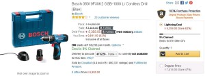 Amazon- Buy Bosch 06019F30K2 GSB-1080 Li Cordless Drill1