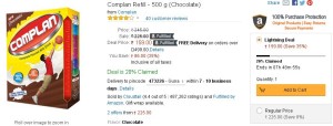 Amazon- Complan Refill - 500 g (Chocolate)