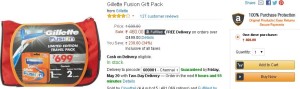 Amazon- Buy Gillette Fusion Gift Pack1