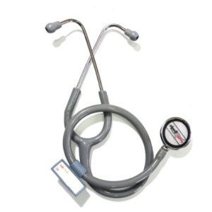 Amazon- Buy Healthgenie Cardiology Aluminium Dual Light Weight Stethoscope HG-401G (Grey) at just Rs
