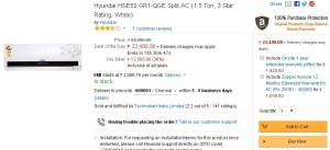 Amazon- Buy Hyundai HSE53.GR1-QGE Split AC1