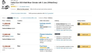 Amazon- Buy Inalsa Eon 550-Watt Mixer Grinder3
