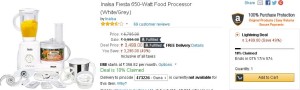 Amazon- Buy Inalsa Fiesta 650-Watt Food Processor2