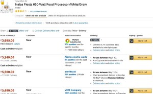 Amazon- Buy Inalsa Fiesta 650-Watt Food Processor3
