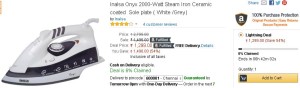 Amazon- Buy Inalsa Onyx 2000-Watt Steam Iron1