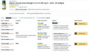 Amazon- Buy Nature's Bounty Extra Strength Co Q-10 200 mg Q - SorB - 30 Softgels2