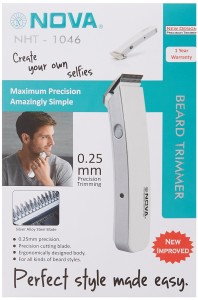 Amazon- Nova NHT-1046 Cordless Trimmer