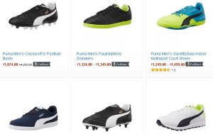 Amazon- Buy Puma Footwears at upto 75% off or More + Extra Rs 500 off