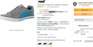 Amazon- Buy Puma Men's SalzIIIDP Synthetic Sneakers 1