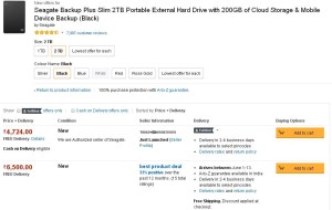 Amazon- Buy Seagate Backup Plus Slim 2TB Portable External Hard Drive2
