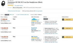 Amazon- Buy Sennheiser HD 598 SE Over-Ear Headphone1