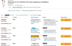 Amazon- Buy Skullcandy Jib 2.0 S2DUHZ-335 In-Ear Headphone1