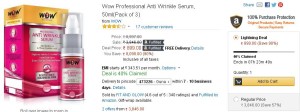Amazon- Buy Wow Professional Anti Wrinkle Serum