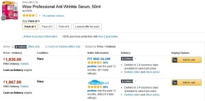 Amazon- Buy Wow Professional Anti Wrinkle Serum1