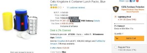 Amazon- Cello Kingstone 4 Container Lunch Pack2
