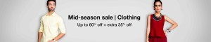 Amazon Super Steal- Buy Men's Clothing at flat 50 off + Extra 35 off (All deals in one post)