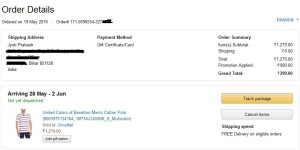 Amazon UCB Mens t-shirt (Proof)