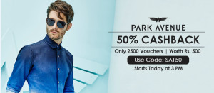 CrownIt- Get flat 50 cashback on Paark Avenue voucher