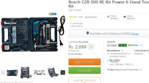 Flipkart- Buy Bosch GSB 500 RE Kit Power & Hand Tool Kit1