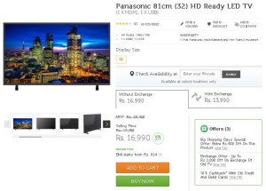Flipkart- Buy Panasonic 81cm (32) HD Ready LED TV1