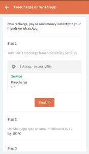 freecharge whatsapp