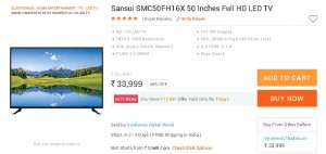 Infibeam- Buy Sansui SMC50FH16X 50 Inches Full HD LED TV1