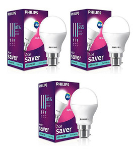 Pepperfry Philips White 9W LED Bulb - Set of 3