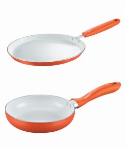 Snapdeal Prestige Ceramic Twin Pack (Fry Pan- 200 mm and Omni Tawa- 250 mm )