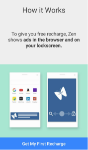 Zen Browser- Download the Browser and get recharge worth Rs 10 Absolutely free