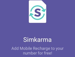 simkarma app get free mobile recharge
