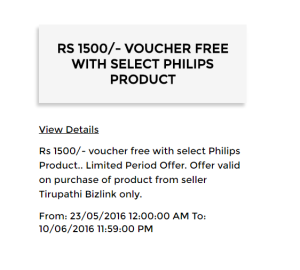 tatacliq philips trimmer shaver offer upto Rs 1500 voucher free