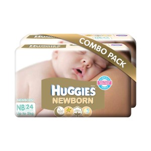 Amazon Huggies New Born Combo Pack (2 Packs, 24 Count per Pack)