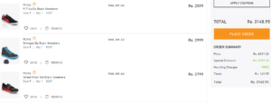 JABONG TRIPLE TREAT OFFER PROOF