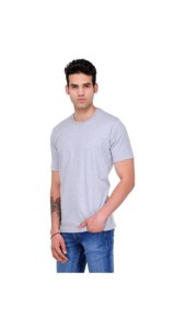 Paytm Scott International Grey Cotton Regular Fit T Shirt